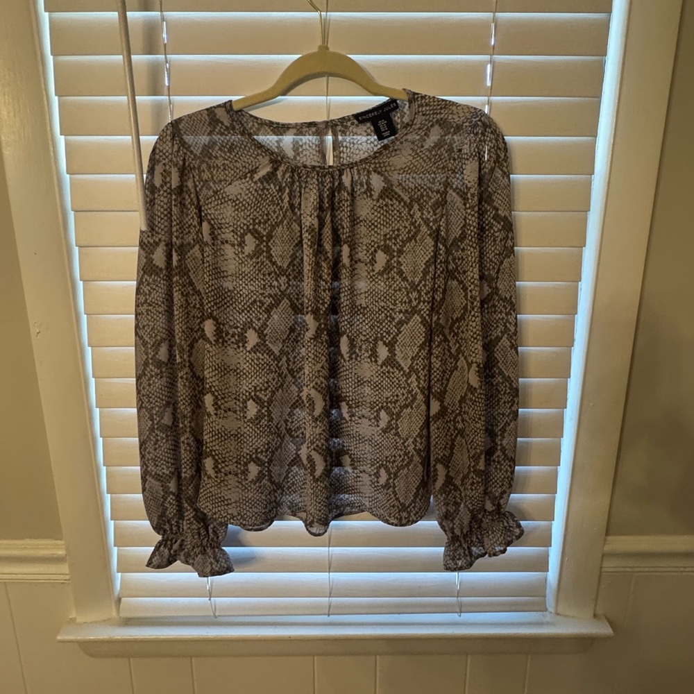 Sincerely Jules Snake Print Blouse